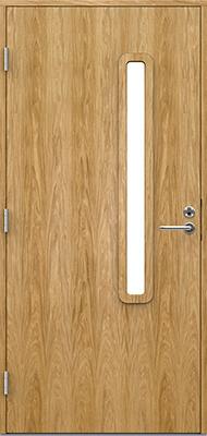 Теплая входная дверь SWEDOOR by Jeld-Wen Function Volga Eco шпон дуба, M10x21, Левая