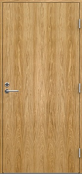 фото теплая входная дверь swedoor by jeld-wen function bering eco шпон дуба