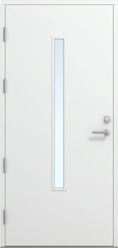 Дверь входная Kaski FE810N, Белый NCS S 0502-Y, M10x21, Левая