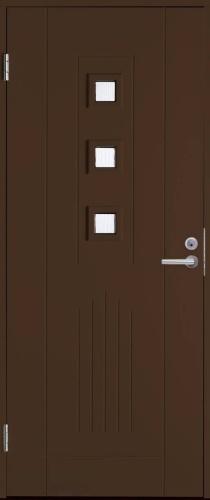 Дверь входная Swеdoor Basic 060 коричневая, M9х21, левая