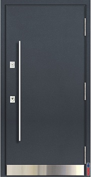 фото тёплая входная дверь с терморазрывом nord 85 термико нр-12