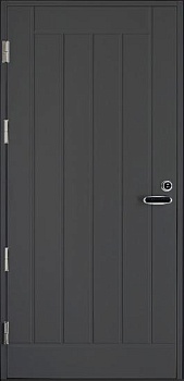 Дверь входная Kaski UO1 Thermo, тёмно-серая, М23, с замком ABLOY LC200