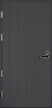 Дверь входная Kaski UO1 Thermo, тёмно-серая, М23, с замком ABLOY LC200
