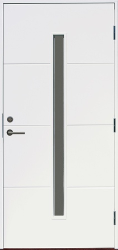 Входная дверь Are KASKI, белая (цвет NCS 0502-Y), 10x21 (размер по коробке 990x2090) правая, толщиной 62 мм