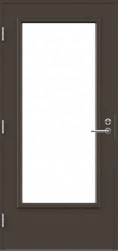 Входная дверь для террас и балконов SWEDOOR by Jeld-Wen Terrace Eco Eufrat W18, Специальный размер, Левая, Коричневый NCS S 8005-Y20R*