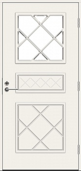 фото теплая входная дверь swedoor by jeld-wen classic satie eco