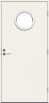фото теплая входная дверь swedoor by jeld-wen function indus eco
