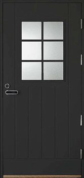 Дверь входная Kaski UOL1 Thermo, тёмно-серая, высота М23, с замком ABLOY LC200