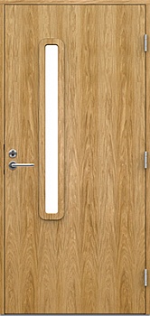 фото теплая входная дверь swedoor by jeld-wen function volga eco шпон дуба
