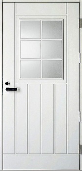 Дверь входная Kaski UOL1 Thermo, белая, высота М23, с замком ABLOY LC200
