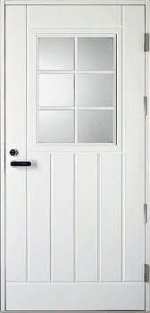Дверь входная Kaski UOL1 Thermo, белая, высота М23, с замком ABLOY LC200