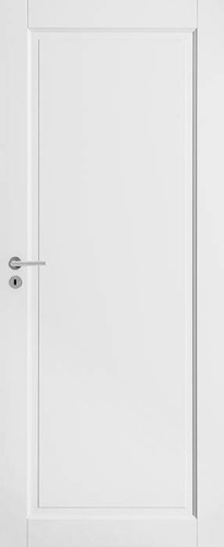 Межкомнатное дверное полотно SWEDOOR JW CRAFT 127, окрашено в белый цвет NCS S 0502-Y, M7x21 (размер полотна 625x2040), глухое