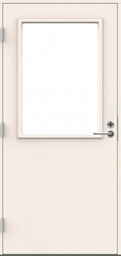 Входная дверь для террас и балконов SWEDOOR by Jeld-Wen Terrace Eco Castillo W12, M10x21, Белый NCS S 0502-Y, Левая