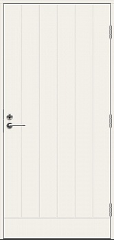 Теплая входная дверь SWEDOOR by Jeld-Wen Function Barents Eco с замком ASSA 565, белая