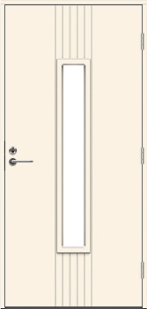 Теплая входная дверь SWEDOOR by Jeld-Wen Function Azov Eco с замком ASSA 565, белая