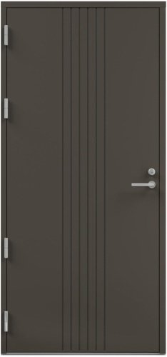 Дверь входная Kaski Ivalo Thermo, Белый NCS S 0502-Y, M10x21, Левая