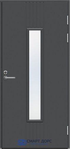 Теплая входная дверь SWEDOOR by Jeld-Wen Function F2050 W28, М10x21, Правая, Тёмно-серый NCS S 7502-B*