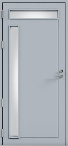 Дверь входная Kaski Mukka Thermo, Белый NCS S 0502-Y, 10*21, левое