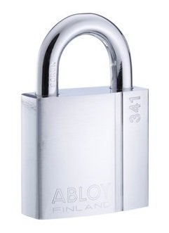 Замок навесной Abloy (Аблой) PL341, дужка 10 мм, 25 мм, C-Clsssic (360 млн. вариантов ключа)