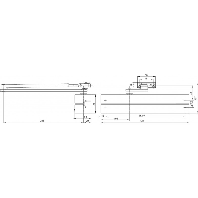 Установка доводчика abloy на дверь