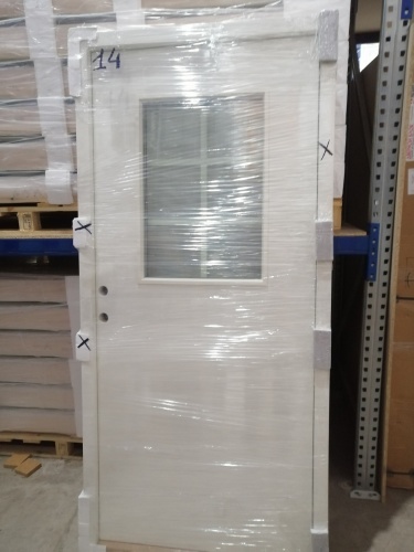 УЦЕНКА (№14) UOL13 (L13T10WL2) Thermo KASKI со стеклом,Белая NCS S 0502-Y, 10*21, ЛЕВ, замок  LC200