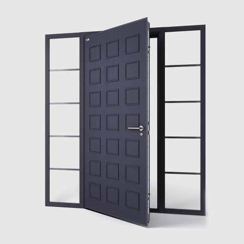 Уличная алюминиевая дверь с терморазрывом TX-13