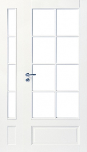 Дверь белая массивная SWEDOOR by Jeld-Wen Craft 104 + расширение, M12(9+3)х21, Правая, Белый NCS S 0502-Y