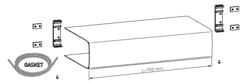Центральная крышка DITEC DAB805CMP (парная установка)