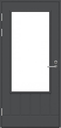 Дверь входная террасная SWEDOOR by Jeld-Wen PO1894 W16, М10x21, Левая, СерыйNCS S 0502-Y