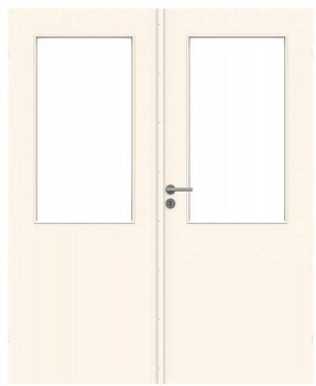 фото дверь гладкая swedoor by jeld-wen easy 205 двустворчатая