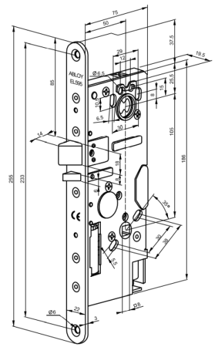 Замок электромеханический Abloy EL595/PE590