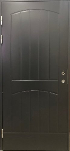 Теплая входная дверь SWEDOOR by Jeld-Wen Function F2000, темно-серая (цвет NCS S 7502-B), М9x21, левая