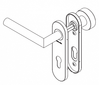 Ручка ASSA ABLOY AHW700LKPZ/L (левая)