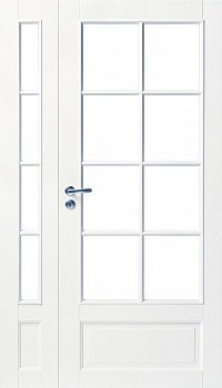 фото дверь белая массивная swedoor by jeld-wen craft 104 + расширение