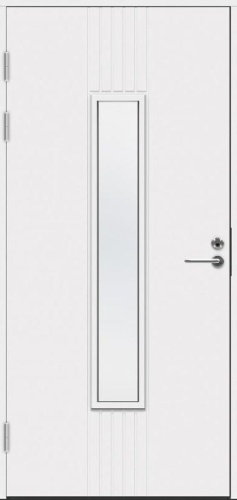 Теплая входная дверь SWEDOOR by Jeld-Wen Function F2050 W28 белая, M9x21, Левая
