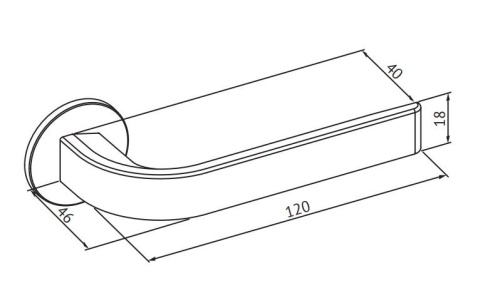 Ручка нажимная Abloy (Аблой) Enter 10/001