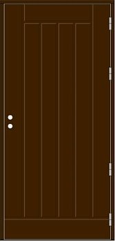 Дверь входная Kaski UO1 Thermo, тёмно-коричневая, с замком ASSA 8765 / ABLOY LC200