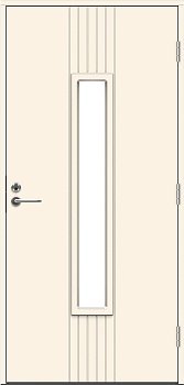 Теплая входная дверь SWEDOOR by Jeld-Wen Function Azov Eco с замком ASSA 565, высотой M23, белая