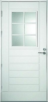 УЦЕНКА (№14) UOL13 (L13T10WL2) Thermo KASKI со стеклом,Белая NCS S 0502-Y, 10*21, ЛЕВ, замок  LC200
