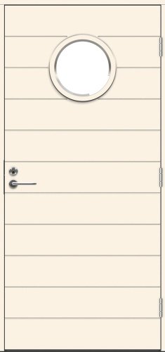 Теплая входная дверь SWEDOOR by Jeld-Wen Function Biscaya Eco, М10x21, Правая