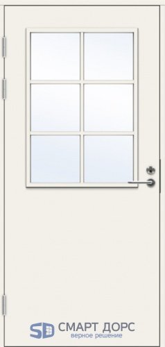 Дверь входная террасная SWEDOOR by Jeld-Wen PO2090 W12 с переплетом, M9x21, Левая, Белый NCS S 0502-Y
