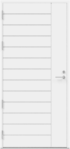 Дверь входная Kaski UO10, Белый NCS S 0502-Y, 10*21, левое