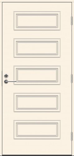 Теплая входная дверь SWEDOOR by Jeld-Wen Classic Beethoven Eco, М10x21, Правая