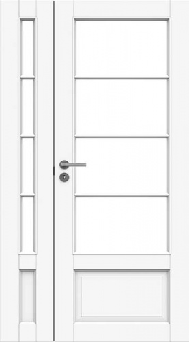 Дверь белая массивная SWEDOOR by Jeld-Wen Craft 133 + расширение, M12(9+3)х21, Правая, Белый NCS S 0502-Y