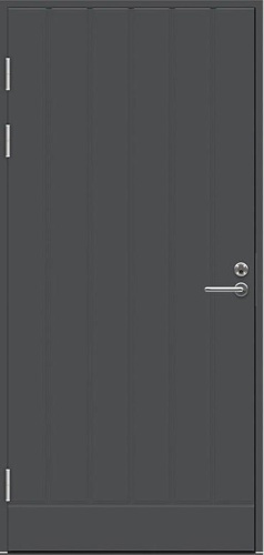 Теплая входная дверь SWEDOOR by Jeld-Wen Function F1894 тёмно-серая, М9x21, левая