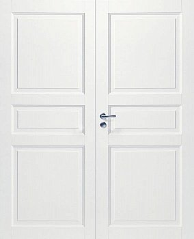 фото дверь белая массивная swedoor by jeld-wen craft 101, двустворчатая