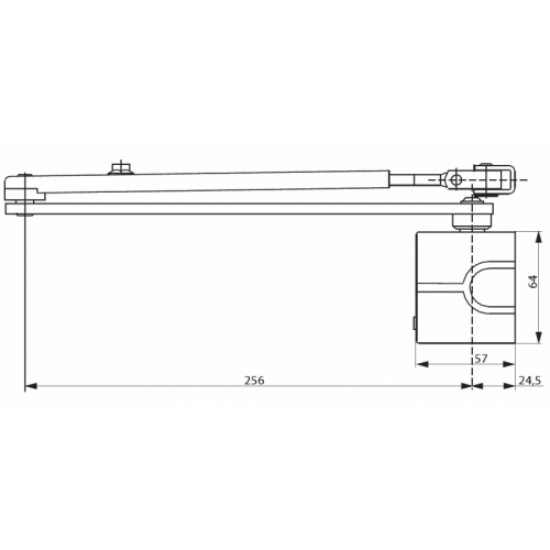 Доводчик ASSA-Abloy (Асса-Аблой) DC336  EN 3-6