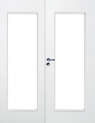 фото дверь гладкая swedoor by jeld-wen easy 210 двустворчатая