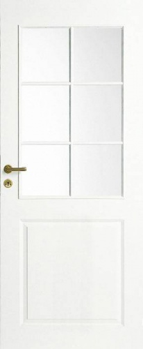 Дверь белая филенчатая SWEDOOR by Jeld-Wen Style 2,  М9x21,  Левая