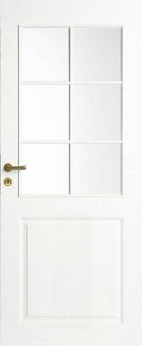 Дверь белая филенчатая SWEDOOR by Jeld-Wen Style 2,  М9x21,  Левая